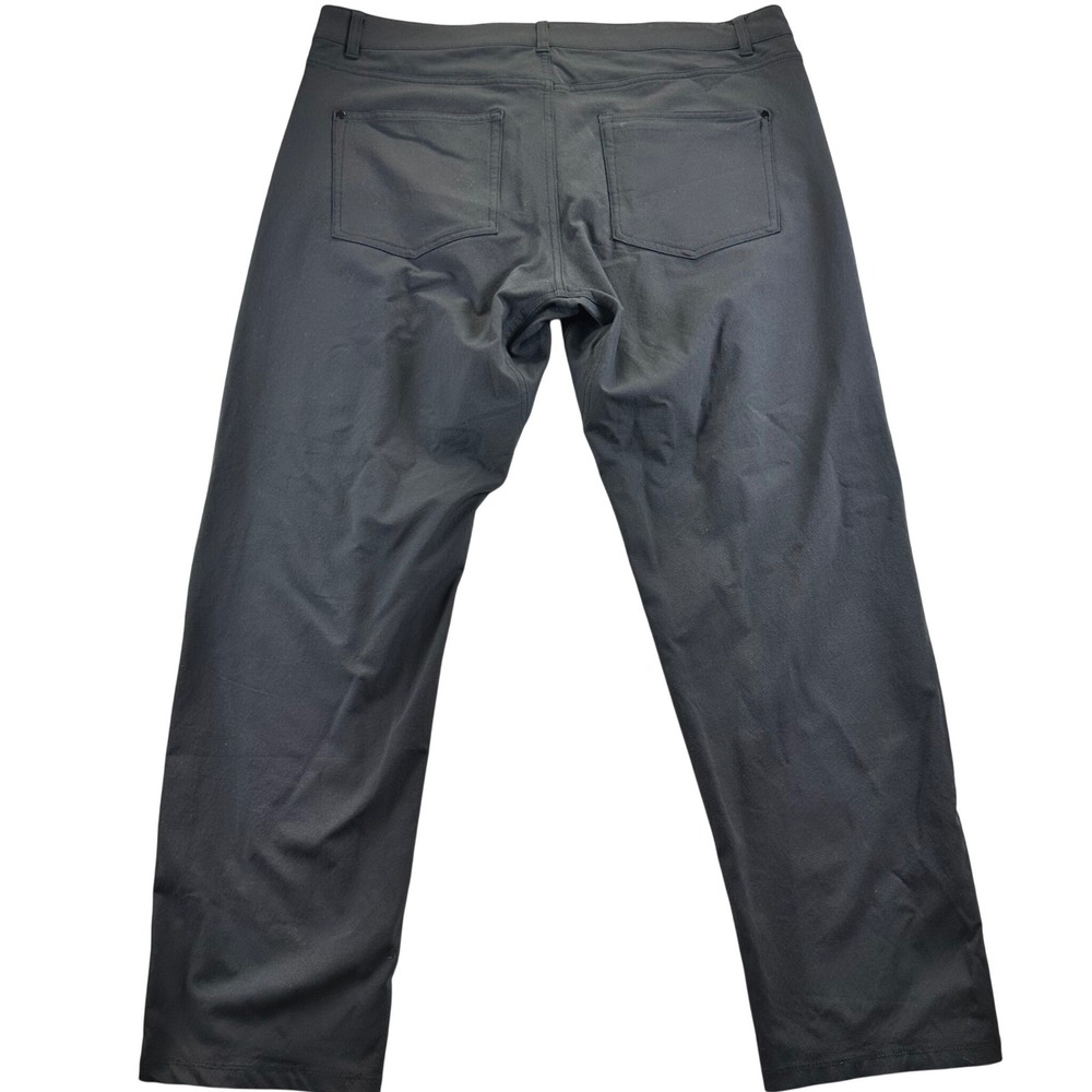 Western Rise Diversion Pant Mens 38x30 Gray 4-Way Stretch Travel Tech Trousers - Picture 2 of 10